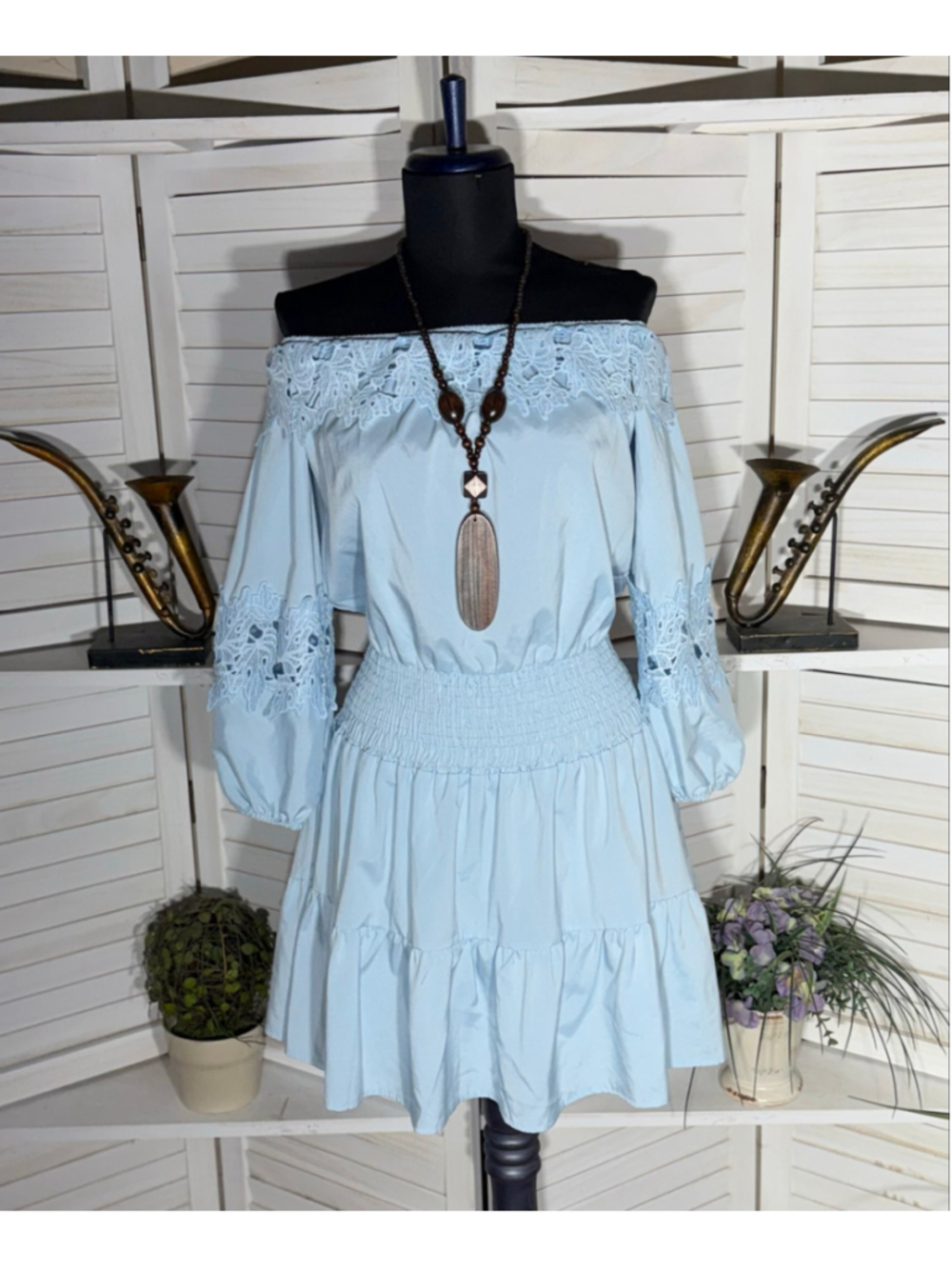 Vintage Y2K babydoll mini dress off shoulder lace floral fairy boho tier cottage